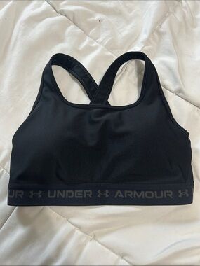 Under Armour Black Racerback Sports Bra with built in padding